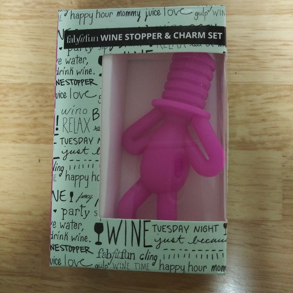 1 Wine Stopper &  6 Charm Set - Picture 8 of 8
